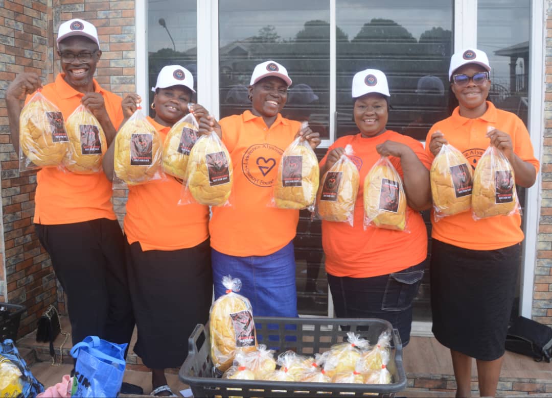 LAOF volunteers standing together outdoors