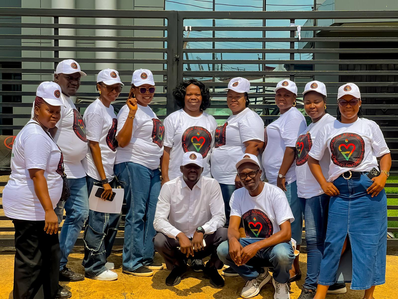 LAOF volunteers and community participants gathered together