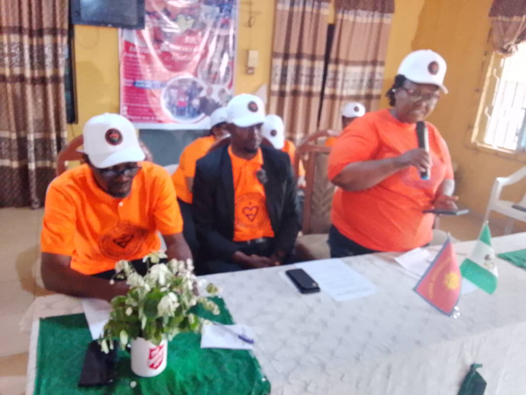 LAOF volunteers addressing participants during an outreach visit